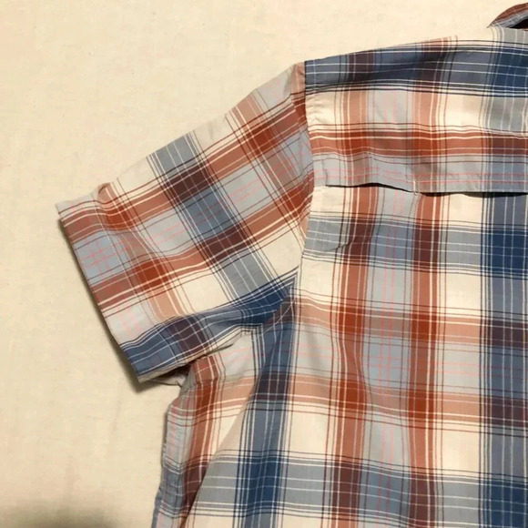 Eddie Bauer Travex Button Shirt Womens  Size XL Plaid Short Sleeve Shirt - Picture 16 of 16